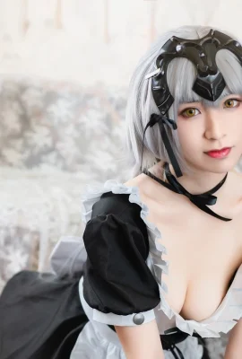 FGO Black Joan of Arc Maid Costume@明丝_CatN (9 foto)