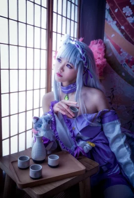 “Re:Zero Memulakan Kehidupan di Dunia Lain” Emilia Cosplay[CN: Laura](8 foto)