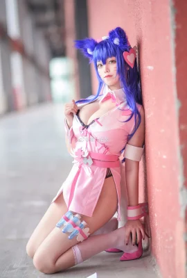 Jururawat peminat League of Legends Ahri @米瓜猫秋 (9 foto)