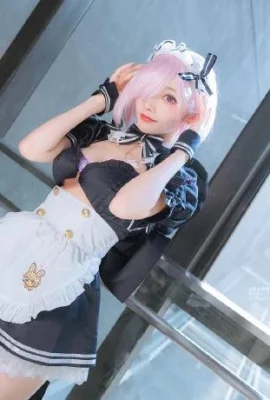 Cosplay Pembantu Rumah Seksi FGO Mashu[CN: Xiaoyuyu](12 foto)