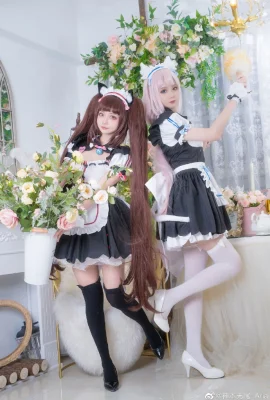 Cat Girl Paradise Xiangzilan: @秋秋霞不botak, Coklat: @神本无尾_Aria (9 foto)