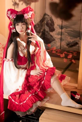 Projek Touhou Hakurei Reimu Miko@梦梦草_w (9 foto)