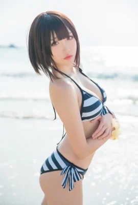 Bagaimana untuk membangunkan heroin pejalan kaki Kato Megumi, Sawamura Spencer Eiri, Kasumigaoka Shiha Swimsuit (18 foto)