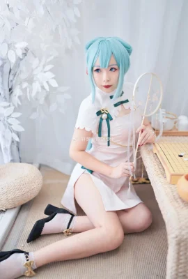 Hatsune Miku “Shaohua” cheongsam @Xuance suka makan lobak merah (9 foto)