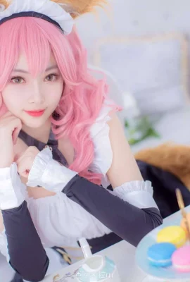 FGO Tamamo Mae Maid COS[CN: Mi Li rrr](9 foto)