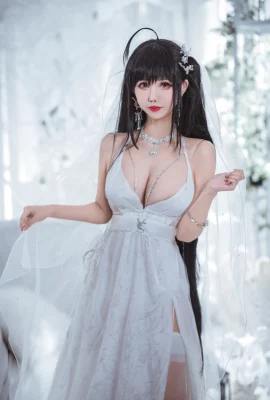 Gaun pengantin putih tulen Fairy Yue Dafeng (11 Gambar)