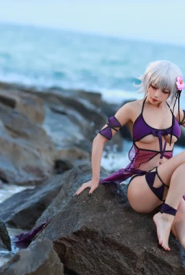 Mata elektrik seksi Shui Miao Aqua dalam “FGO-Black Joan of Arc” penuh dengan kuasa api (41 Foto)