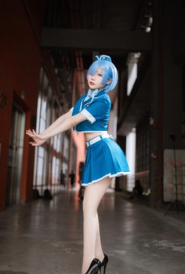 (Vanilla Meow Lulu) Animasi dan Pameran Permainan Festival Komik Antarabangsa CICF China_@Vanilla Meow Lulu Seragam Biru