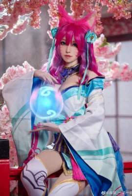 League of Legends Ahri Soul Lotus@Soul Sound_One Flower and One Sword (9 foto)