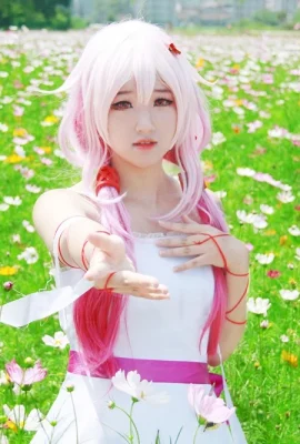 Xia Ningning-Guilty Crown COS Double Ekor Kuda dan Tiga Balutan Berdoa ke Lautan Bunga