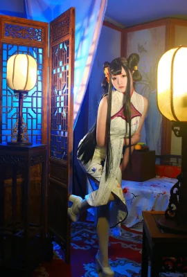 Xia Ningning-Onmyoji Mobile Game COS Cheongsam Twilight Scene Istana Xiefang, Tahun Cantik