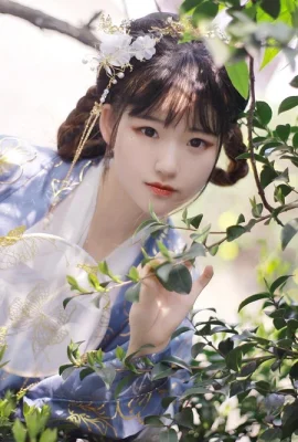 Xia Ningning-Hanfu Saya ingin menemani anda menjadi sepasang tulang dan mengucapkan selamat tinggal kepada lagu ini.