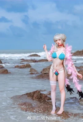Pakaian Renang Azur Lane Awesome Cos Royal Lady on the Beach cn Erzuo Nisa (9 gambar)